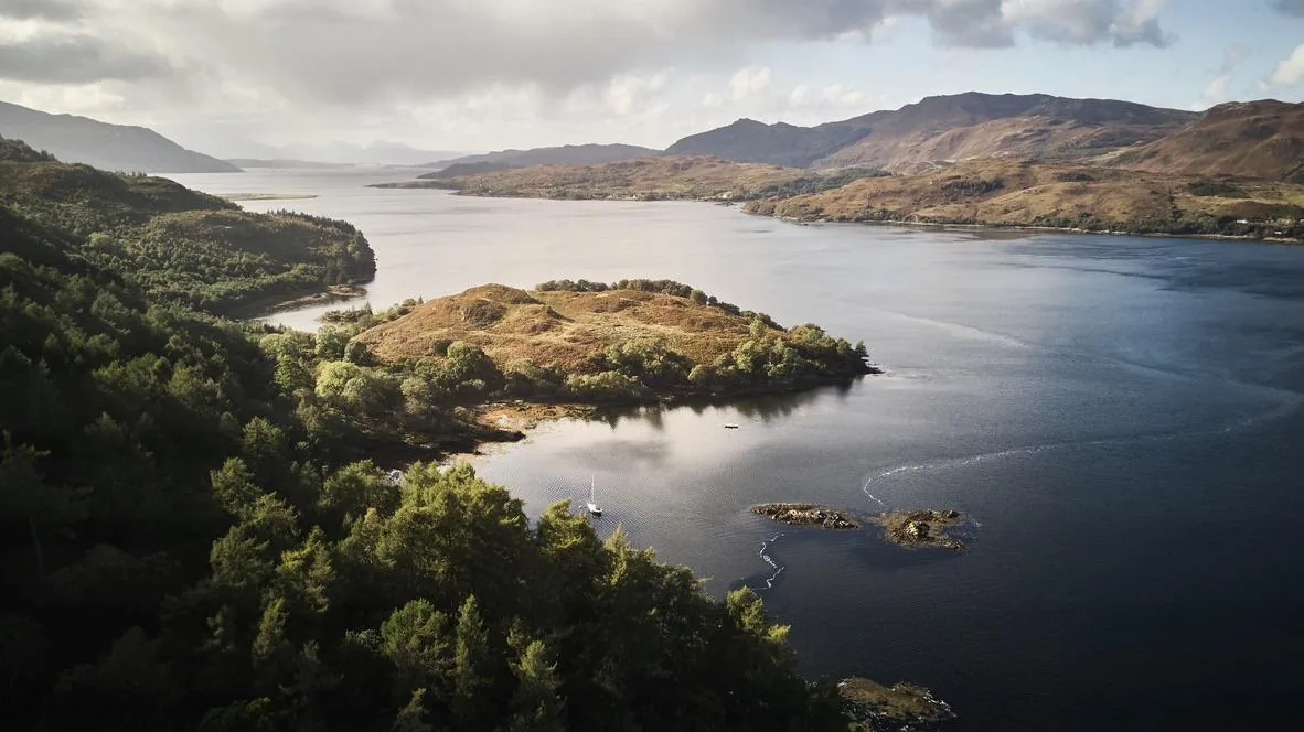Highland Loch with Island